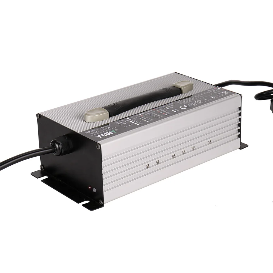 

portable waterproof 48V lithium lead acid battery for electric bike motorcycle charger 12A 15a with PFC
