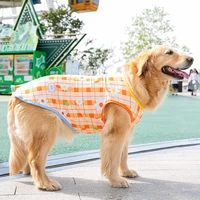 big dog summer vest thin section full printed labrador golden retriever style medium large dog pet clothes accessories costumes