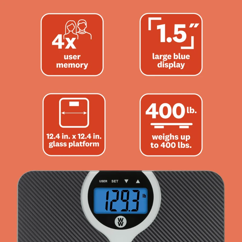 

Wathcers by Carbon Fiber BMI Digital Glass & Chrome Scale WW346X