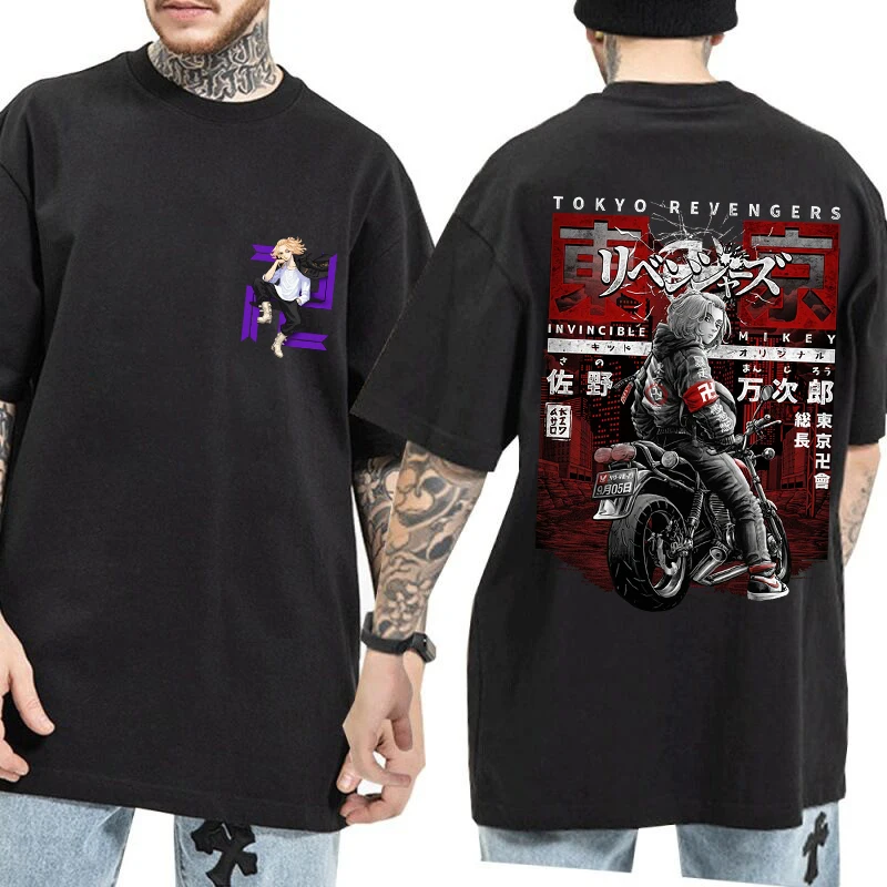 

Anime Tokyo Revengers Mikey T Shirts Women Men Oversize Tshirt Cool T Shirt Anime Manga Manjiro Sano Tee Tops Plus Size Clothes
