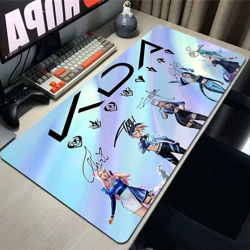 

Большой коврик для мыши LOL KDA Xxl, коврик для мыши, Настольный коврик для компьютера и офиса, коврики для клавиатуры, игровой коврик, Настольный коврик, милые коврики