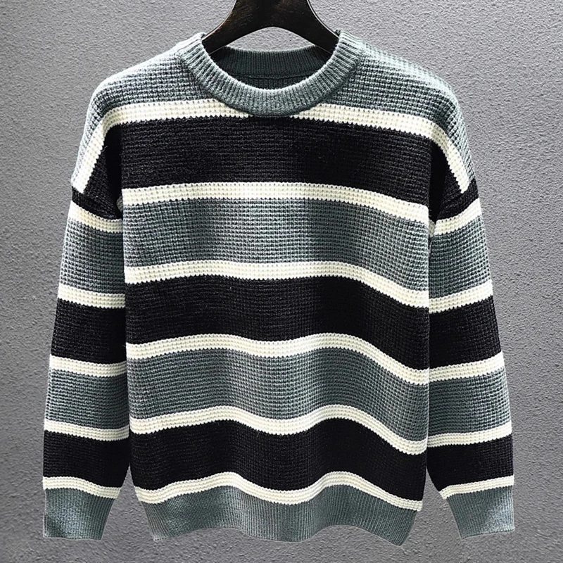 Осень-зима новый полосатый свитер Dream Lang высокое качество повседневные свободные
