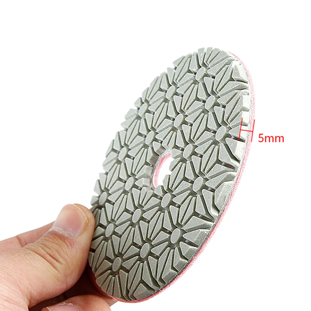 

3PCS Diamond Polishing Pads 4 Inch 100mm Dry/Wet Diamond 3 Step Polishing Pads Granite Polishing Tool Marble Stone Polisher Disc