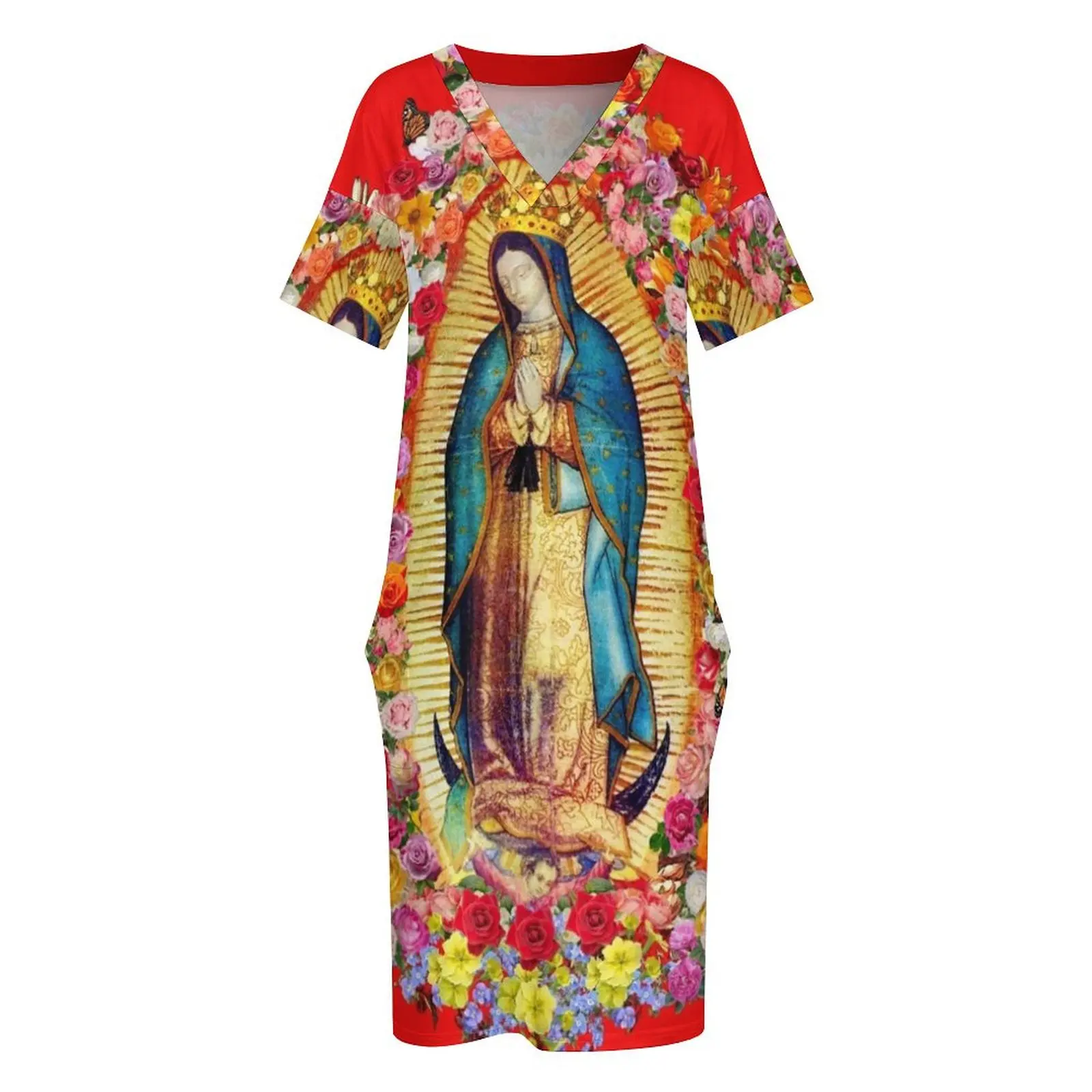 Женское летнее платье из полиэстера