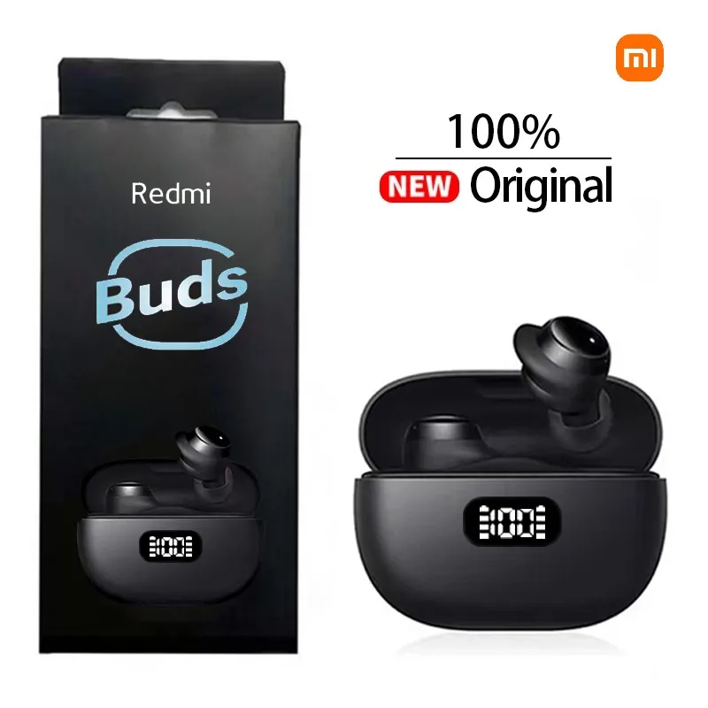 Xiaomi Wireless Bluetooth 5.2 Earphone Touch Control 9D Stereo Headset with Mic Sport Earphones Waterproof Earbuds LED Display
