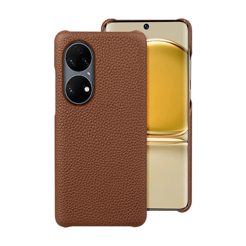 

Genuine Litchi Grain Leather Phone case for Huawei P60 P50 Pro P40 P30 Lite Mate 50 40 Back Cover For Honor 90 70 Pro Magic 5