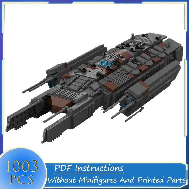 

Stargate Asuran Corvette Spacecraft Building Blocks Set Toy for Kids Birthday Gift