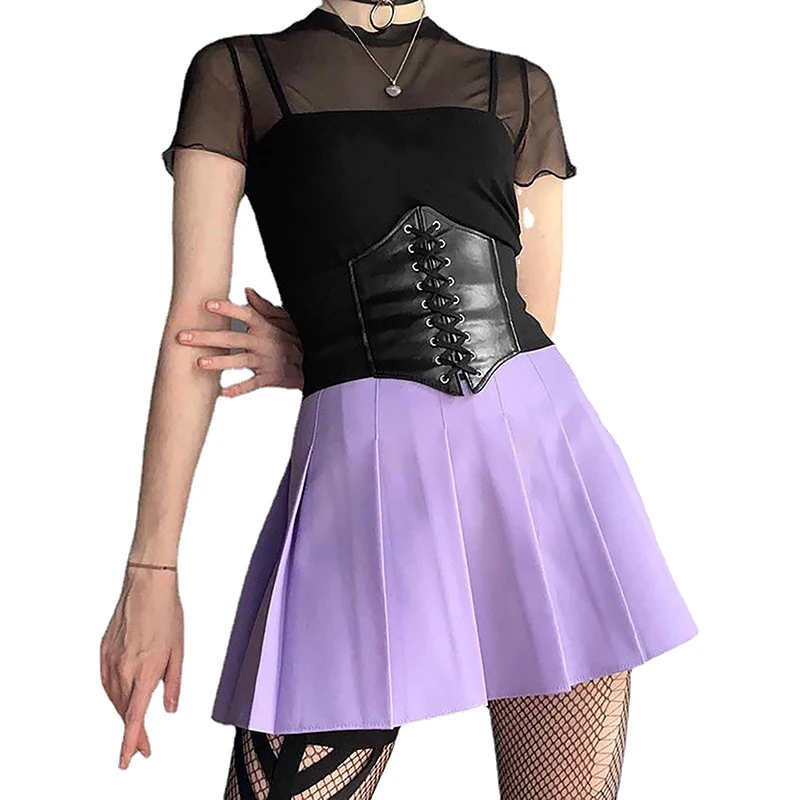 

Elastic Waist Belts Waist Cincher Sexy Corsets Bustiers Corset Wide Belts Pu Leather Slimming Body Waistband