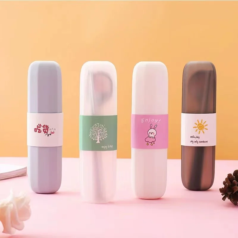 

3pcs/Set Travel 304 Stainless Steel Portable Cutlery Set Knife Fork Spoon Student Dinnerware Sets Kitchen Tableware