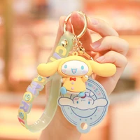 sanrioed cinnamoroll cute four seasons series keychain cute small pendant big ear dog school bag ornament lanyard
