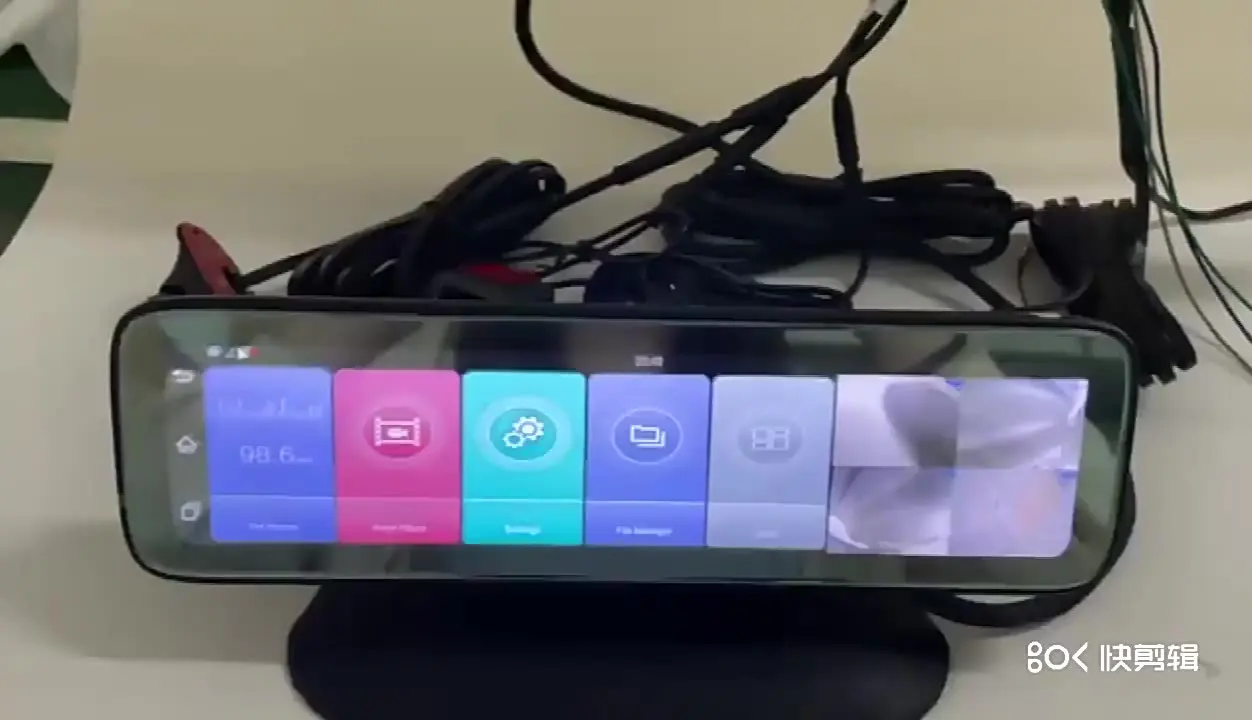 

360 Degree Wide Angle 12Inch Screen 4K Car Dashboard Camera Recorder with Night Vision