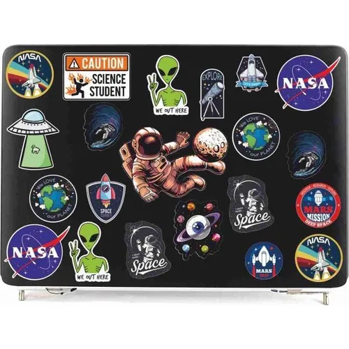 Набор наклеек для ноутбука с космическим рисунком 21 см x 32 звезды астронавта