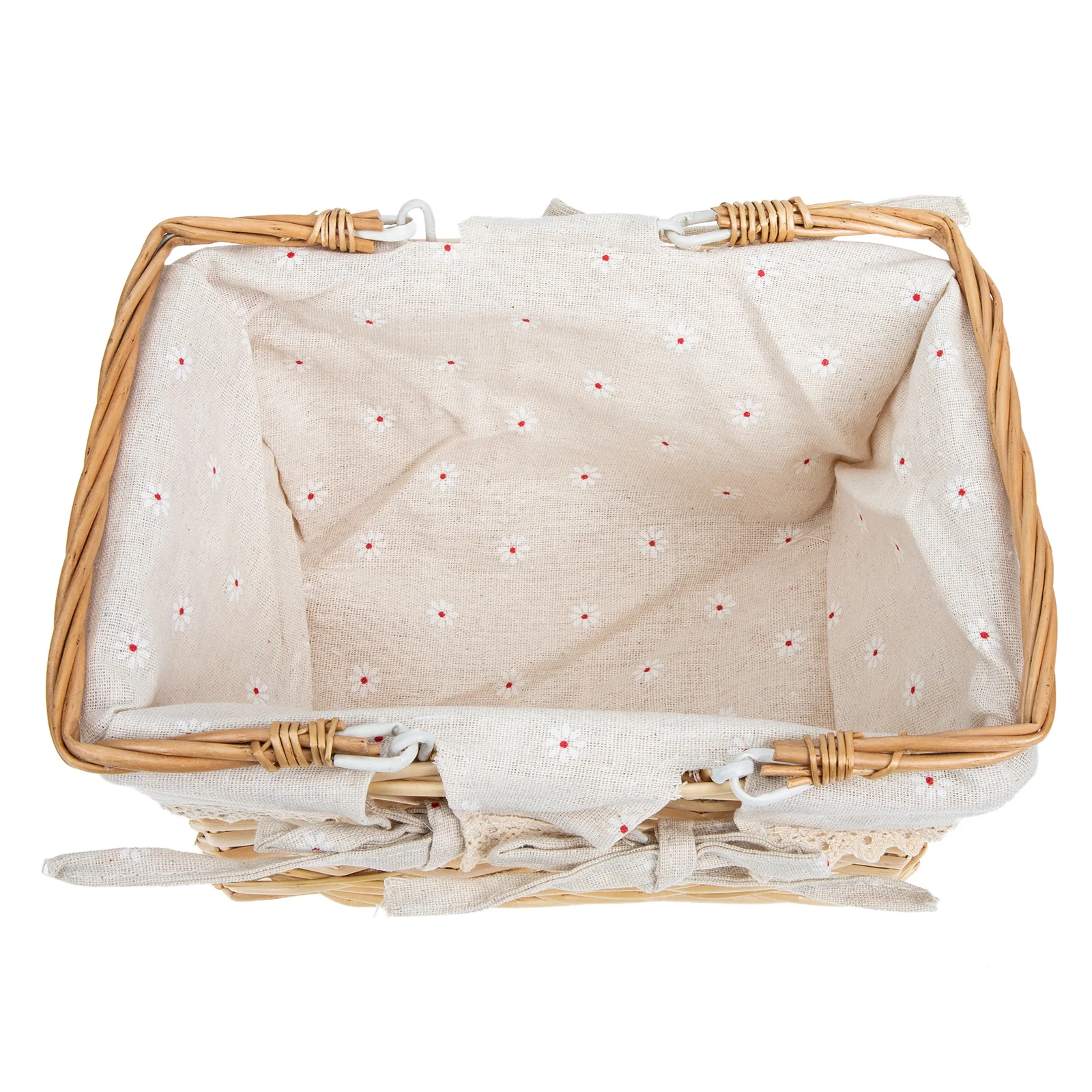 

Корзина для пикника, плетеная корзина из ротанга в деревенском стиле, корзина для хранения хлеба, корзина для кемпинга, корзина для хранения...