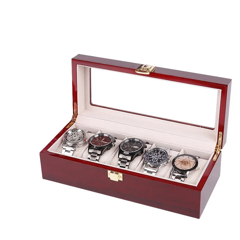 

New Watches Organizer Box 2 3 5 6 10 12 Grids Watch Organizers Luxury Wooden Watch Box 5 Slots Wood Holder Boxes For Men Women