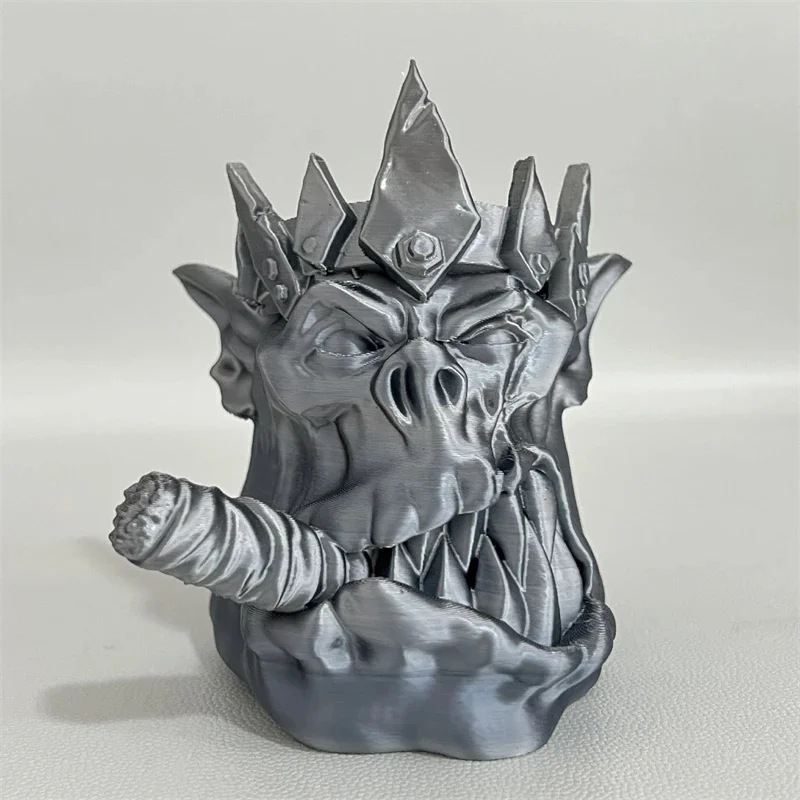 Накладка на фаркоп Monster Crown, серебристо-коричневая, пластиковая, в виде фигурки из фильма ужасов, украшение на заднюю часть автомобиля, жуткое украшение, подарок для водителей (art.: 3920d7c8bfbc6) - 3920d7c8bfbc6