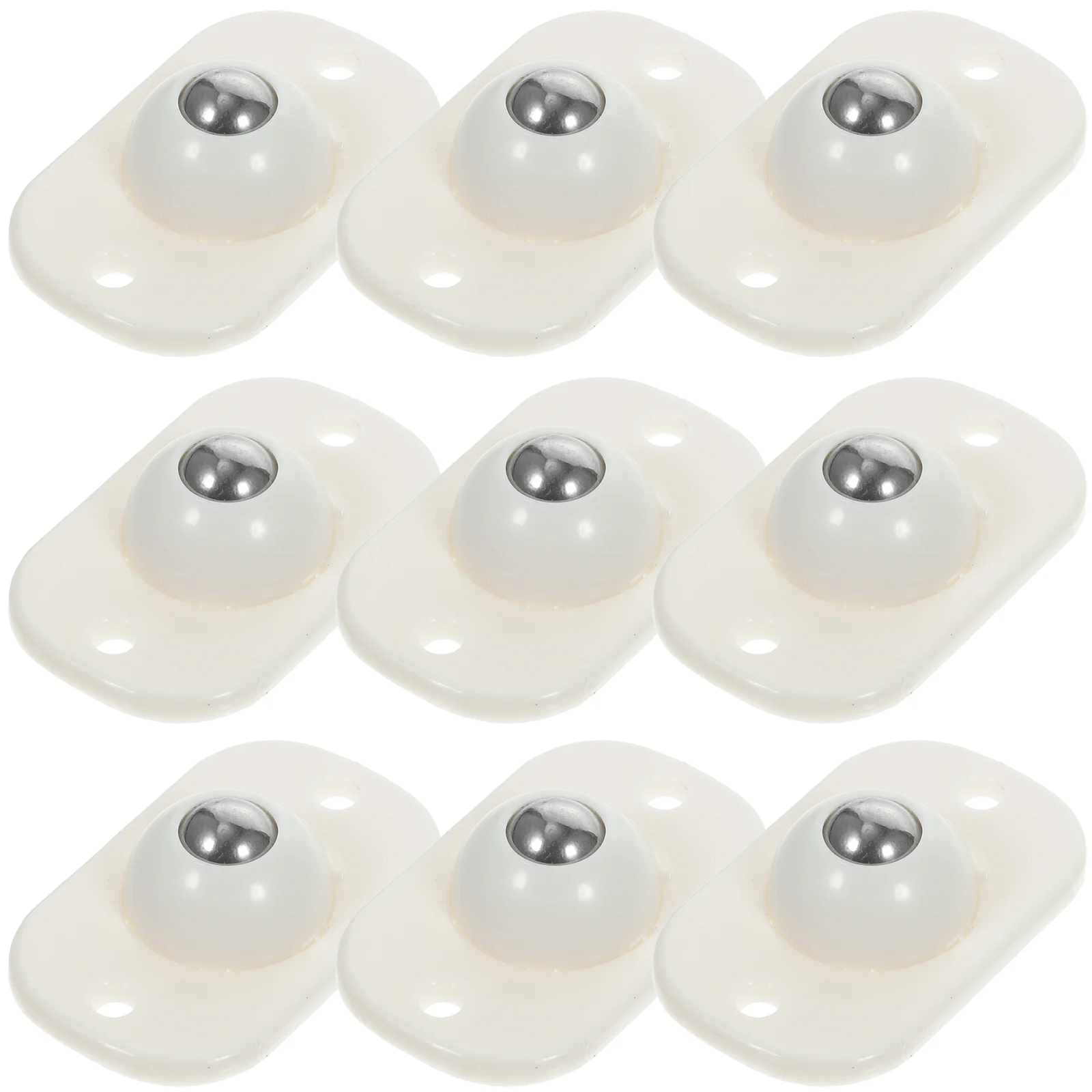 

16 Pcs Swivel Chair Base Universal Wheel Mini Wheels Kitchenware Caster White Plastic Adhesive Appliances Pulleys Casters