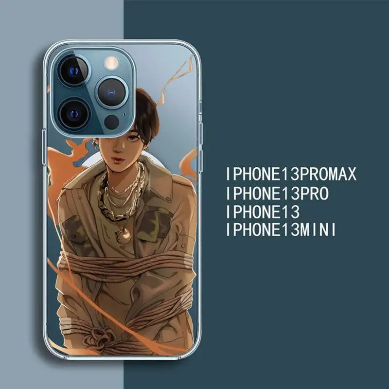 

Agust D suga kpop Transparent Magsafe Magnetic Magnet phone Case For For iPhone 13 12 11 Pro Max Mini