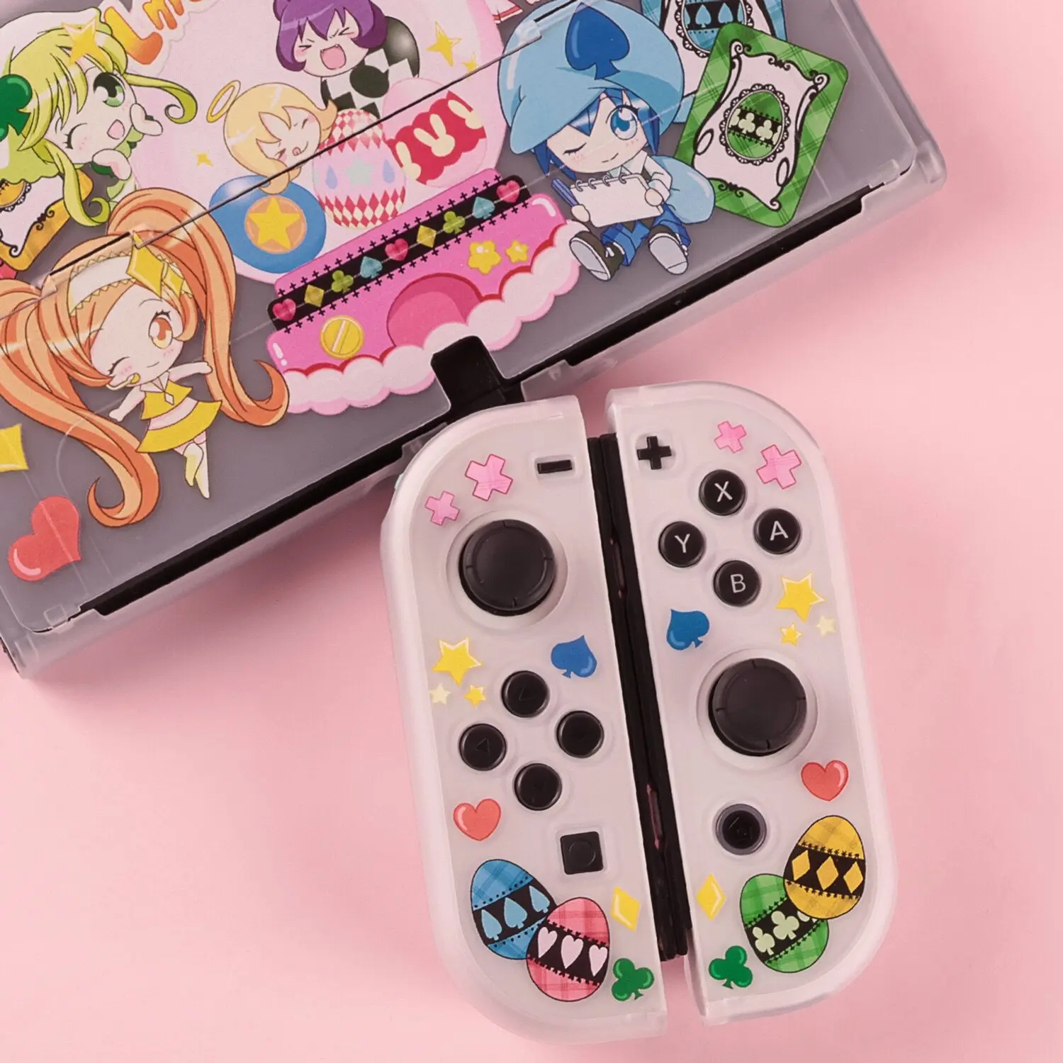 Фото Аниме-чехол Shugo Chara для Switch OLED NS1 Lite, матовый, ударопрочный, раздельный чехол, аксессуары для игровой консоли. №5