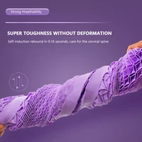2022new tpe cool breathable bed pillow protection cervical washable pillows with pillowcase for neck message sleep travel purple