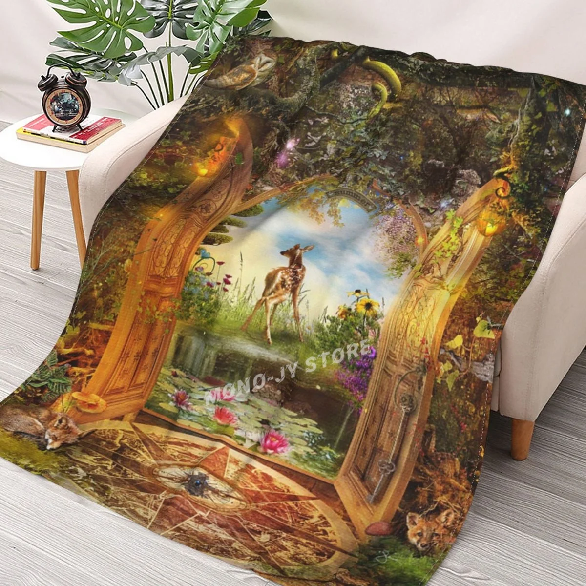 

Unlocking Summer Throw Blanket Sherpa Blanket Bedding soft Blankets