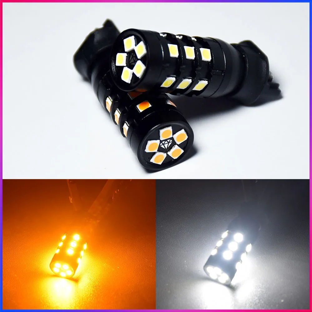 

Canbus No Error PW24W PWY24W LED Bulbs For Audi BMW Volkswagen Turn Signal Light Daytime Running Light DRL Amber White