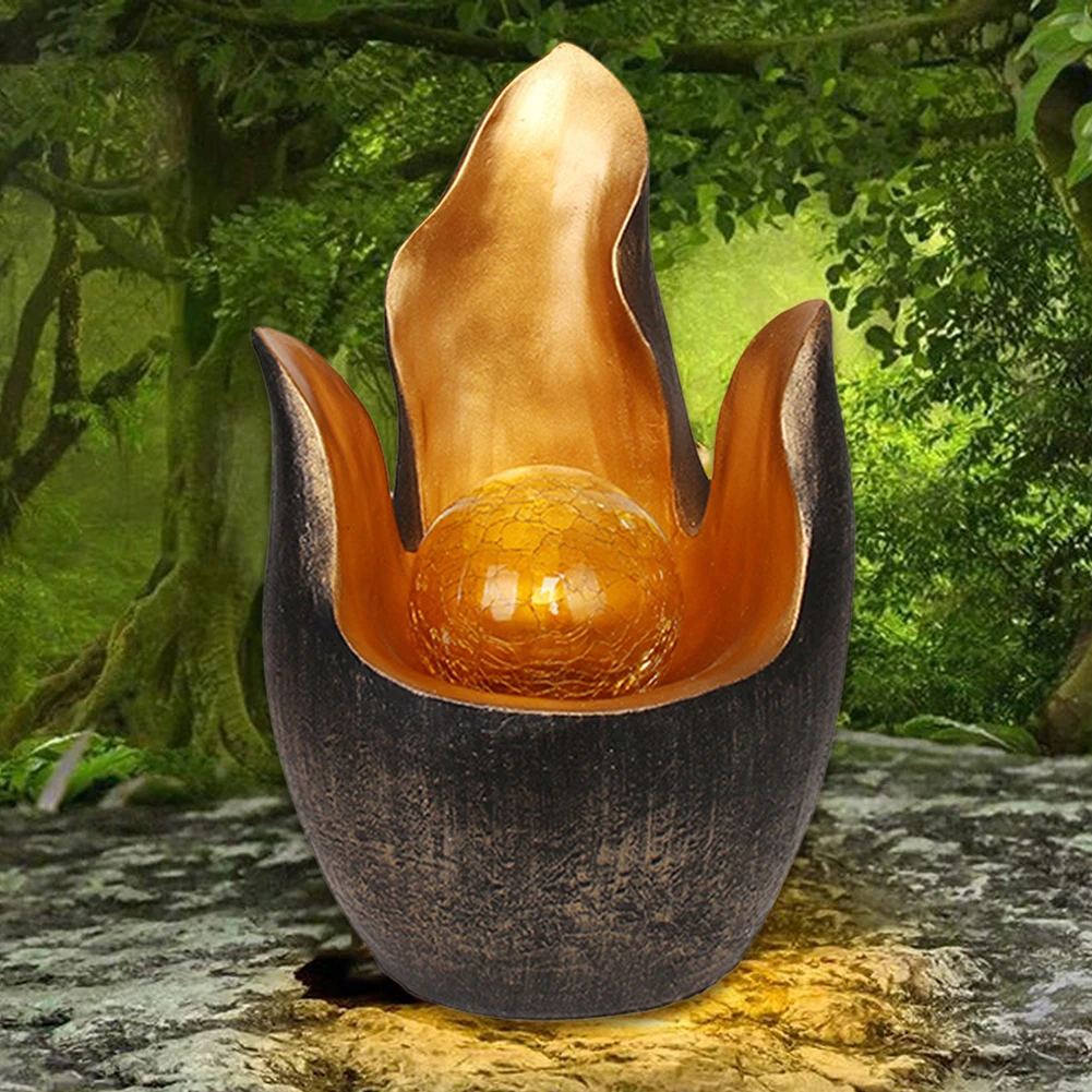 

Светодиодный светильник в форме пламени на солнечной батарее, лампа для дома, гостиной, сада, газона, ландшафта, двора, художественное украш...