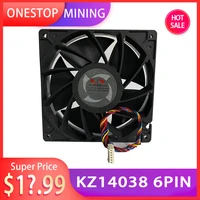 bitcoin btc kz14038 6pin cooling fans mining rig fan for m21 m21s m20 m20s dedicated high pressure fan buckle miner cooling fans