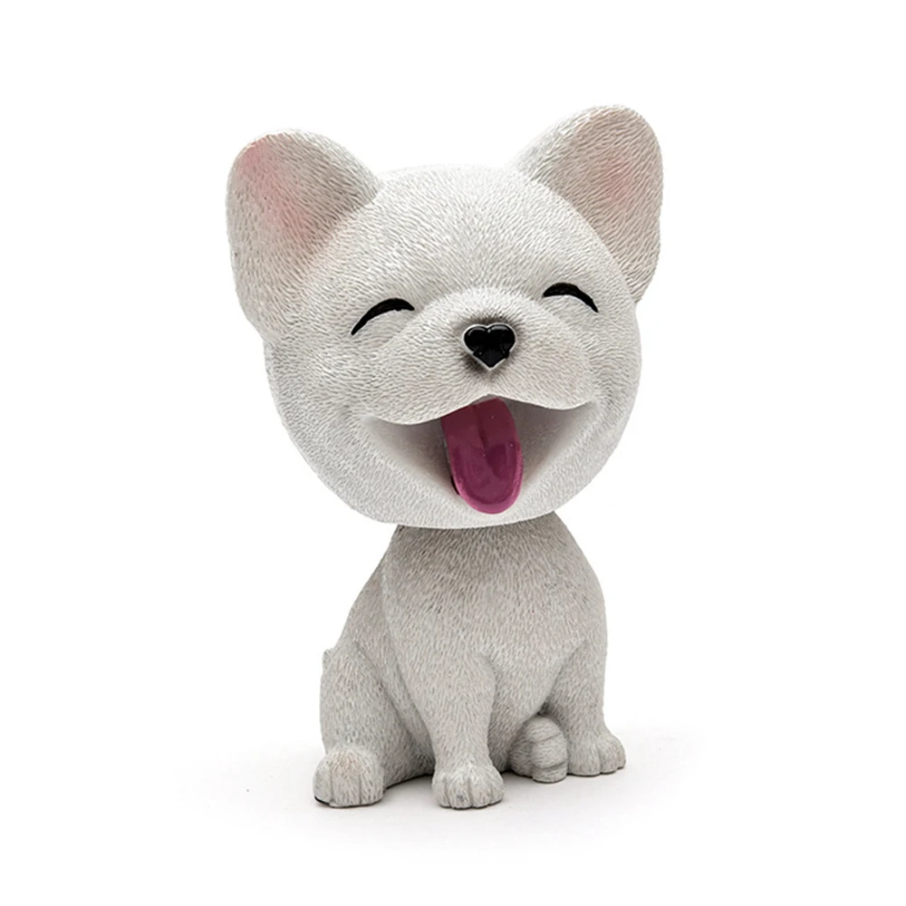 

Украшение В Виде Головы Собаки Из Смолы, Милая Качающаяся Голова-погремушка, Кукла, Украшение Для Интерьера Автомобиля