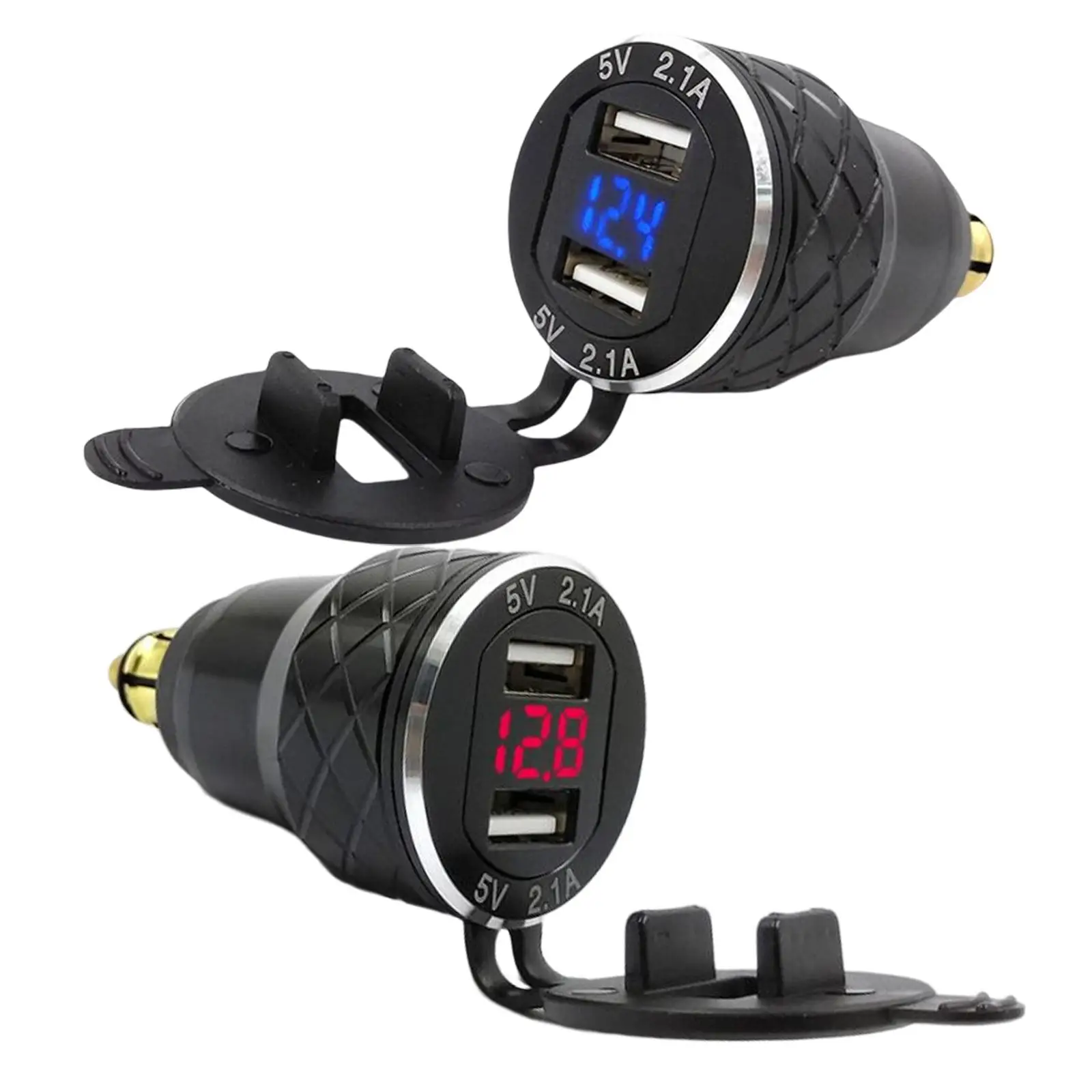 

Dual USB Charger LED Display Fast Charge Voltmeter Charger Socket Fits for Mini 2 Port