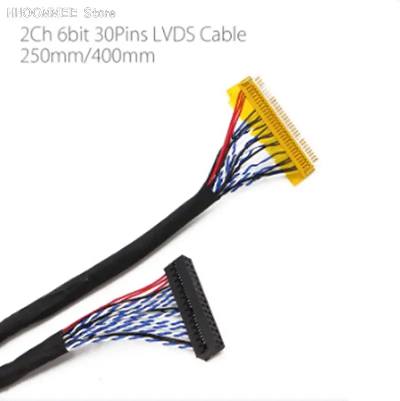 Универсальный кабель 30 контактов FIX-30P-S6 LVDS 2 канала 6 бит для ЖК-панелей - купить по