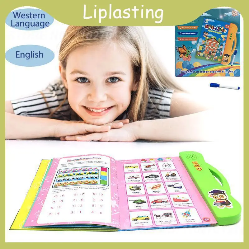 

Spanish learning machine early childhood education learning toy touch book smart English e-book Learning & Education