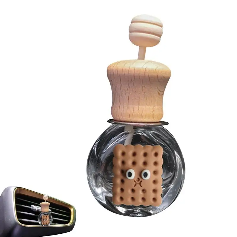 

Car Fragrance Empty Glass Bottle Cartoon Air Freshener Bottle Perfume Clip Air Vent Outlet Aromatherapy Essential Oils Diffuser