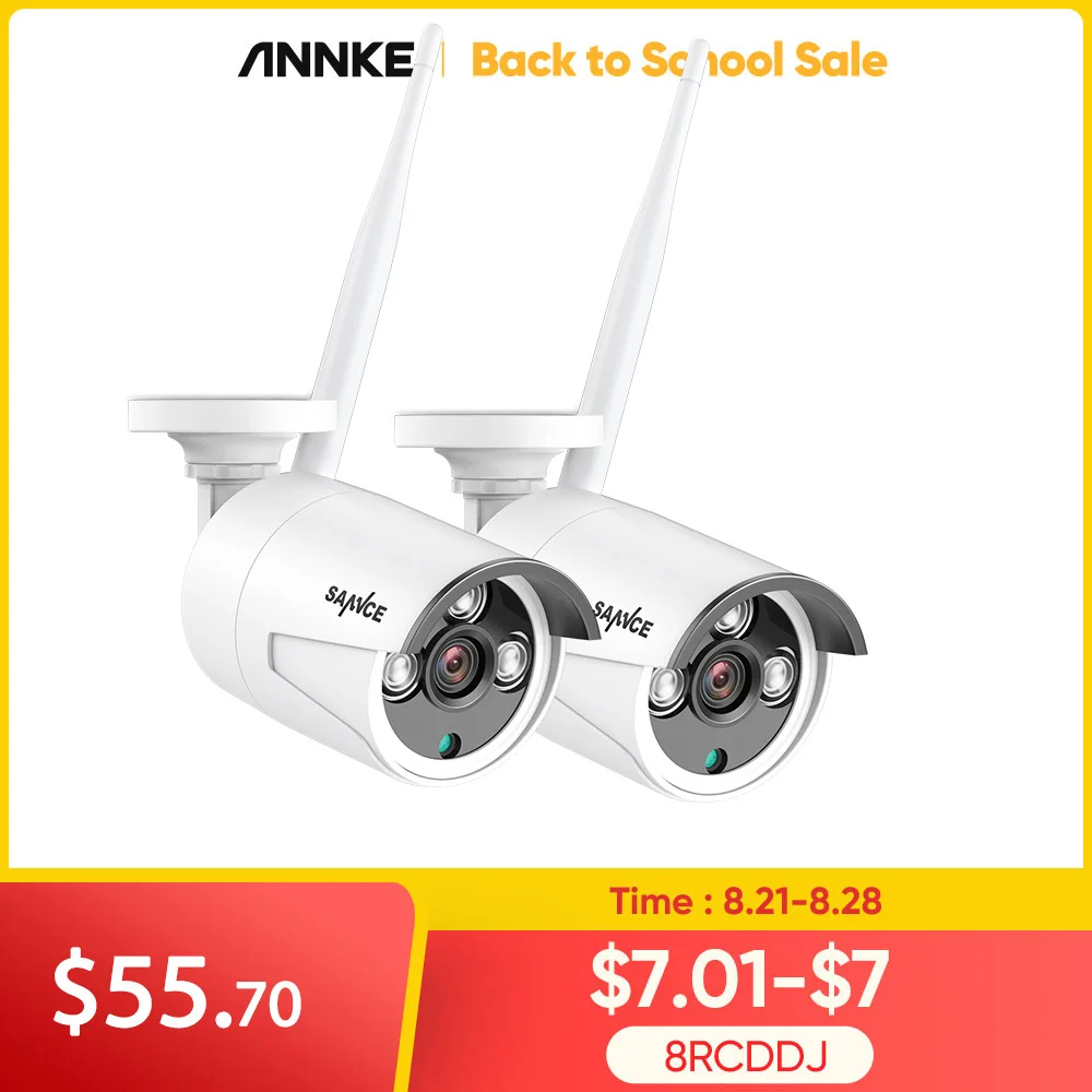 2pcs 3mp Outdoor Surveillance Ip Camera Audio Recording Ai D