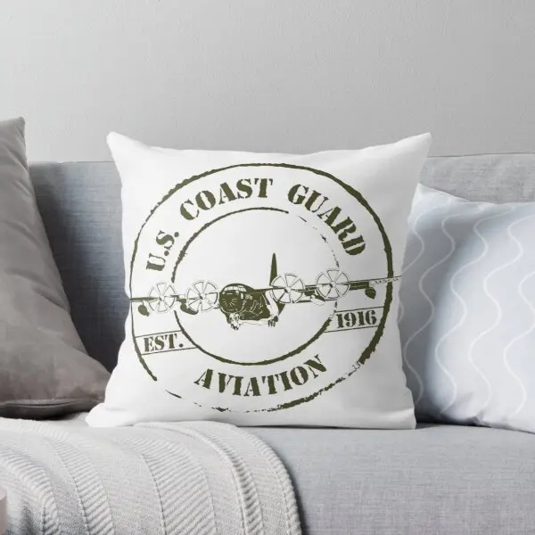 

U S Coast Guard Aviation Established Printing Throw Pillow Cover Square Fashion Car Hotel Home Case Cushion Pillows not include