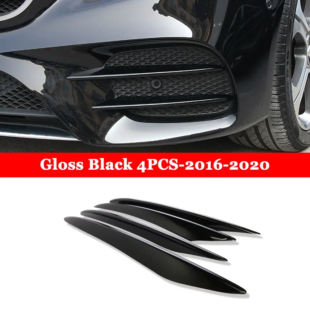 

Для Mercedes Benz E Class AMG E43 E63 W213 2016-2020 автомобильные аксессуары передняя противотуманная фара декоративные полосы отделка крышка наклейка
