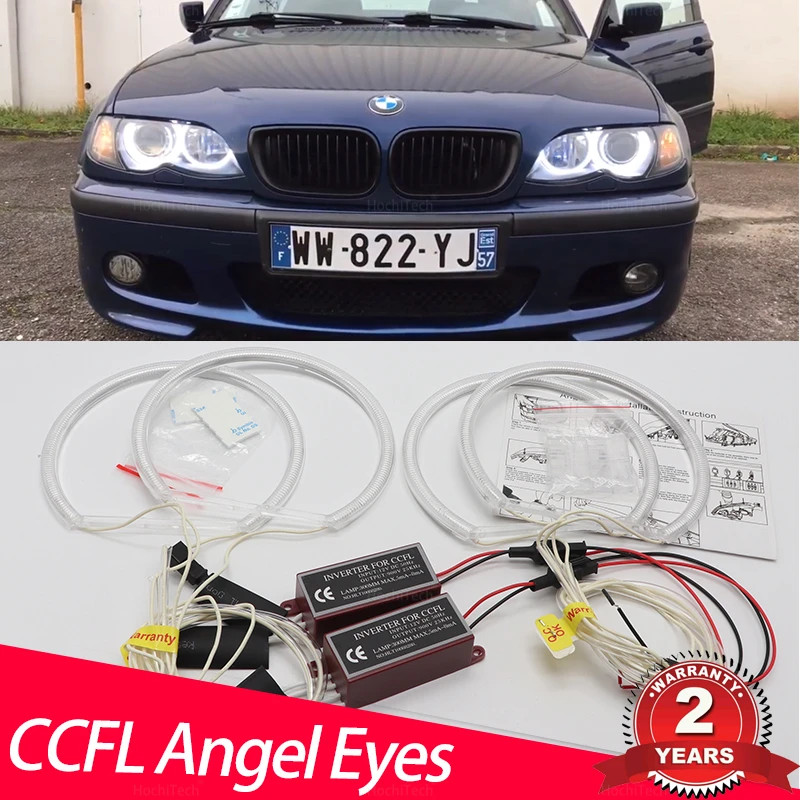 

Ультра яркий дневной свет CCFL Angel Demon Eyes White Ring комплект для BMW 3 серии E46 316i 318i 320i 323i 325i 328i 330i 97-06