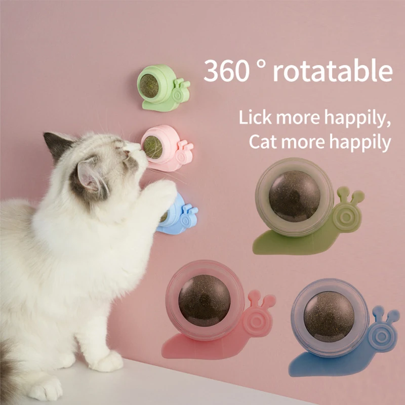 

Pet Cat Catnip Toys Ball Wall Healthy Cat Candy Licking Snacks Catnip Snack Nutrition Energy Ball Kitten Cat Toy Cat Supplies