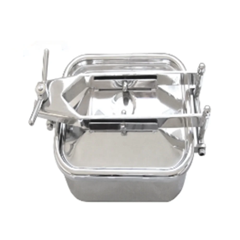 

Food Grade SS304 Sanitary Pressure Vessel Manhole Cover Rectangular Manways