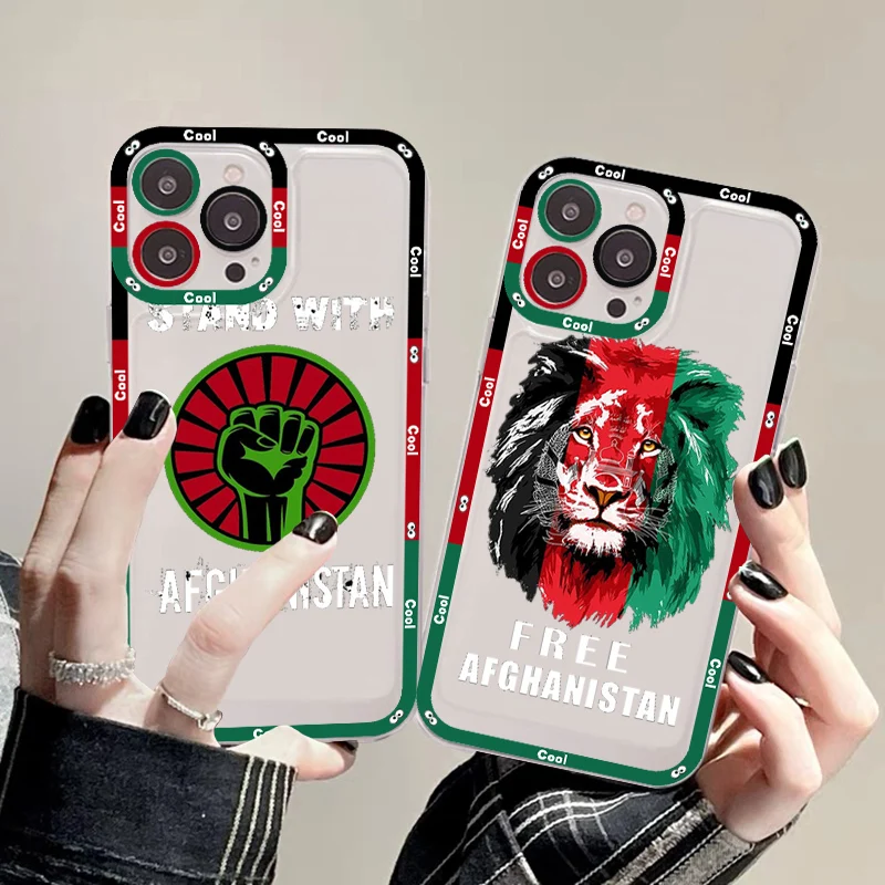 

Afghanistan Flag Phone Case For IPhone 14 13 12 11 Pro Max Mini X Xs XR 6 7 8 Plus SE 2020 Transparent Case