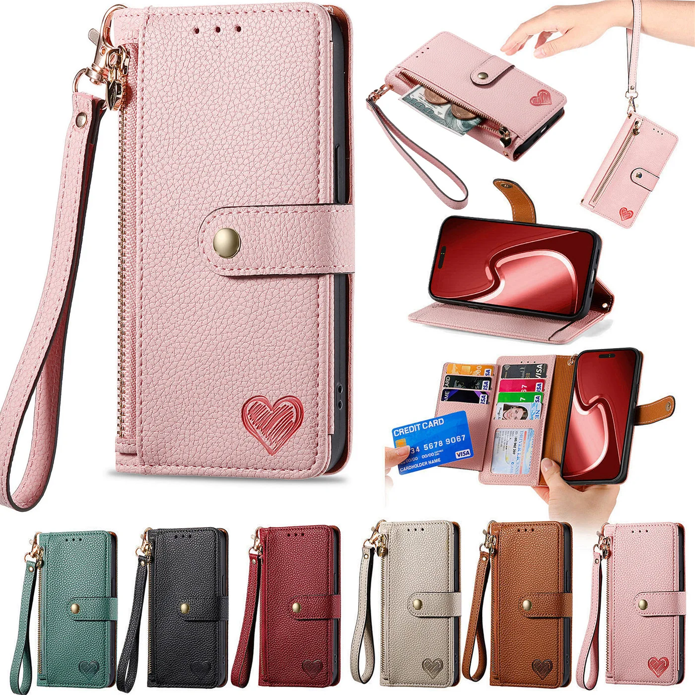 Чехлы для RedMi 13 4G A3 K70 Pro Turbo 3 5G чехол-книжка-бумажник чехлы телефонов Sunjolly чехол