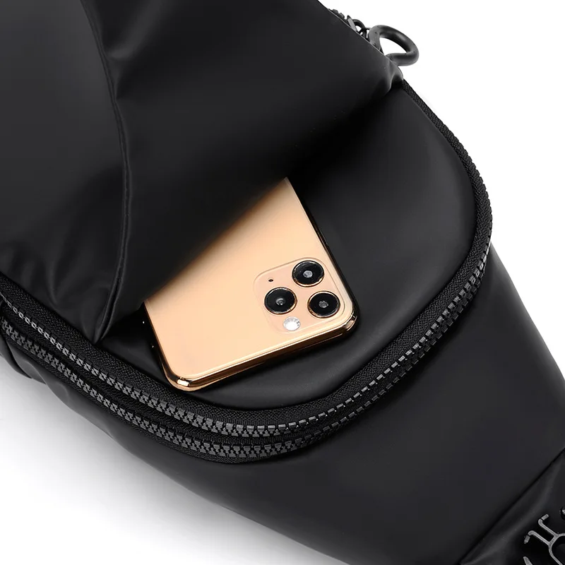 New Outdoor Large Inclined bag men's Chest Bag Fashion Contracted Fashion One Shoulder Bag