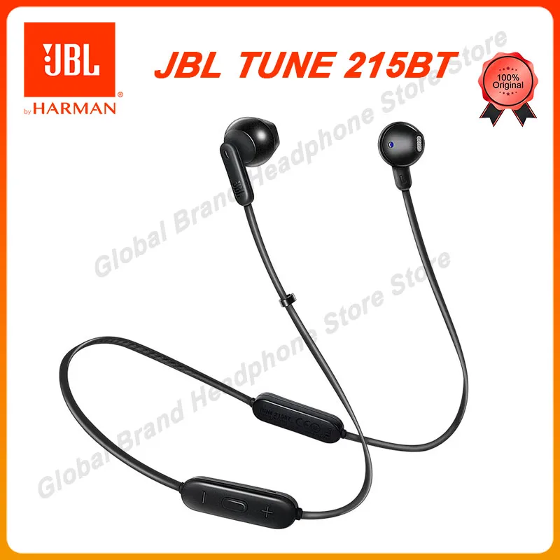 

Original JBL TUNE 215BT Bluetooth 5.0 Earphone Wireless Sport Earbuds T215BT Pure Bass Headphone Headset Stereo Call with Mic