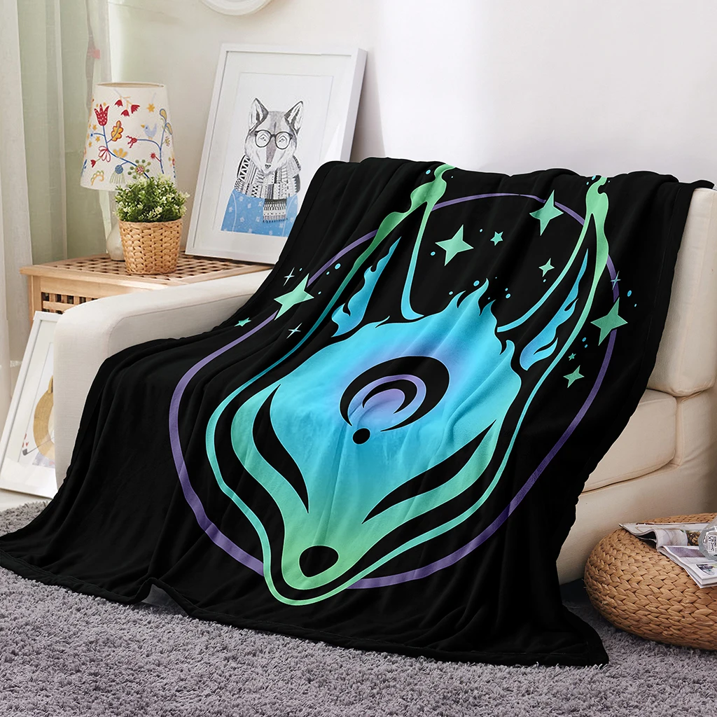 

Magical Deer Star Genshin Impact Blanket Soft Plush Bedroom Winter Warm Flannel Sofa Bedroom