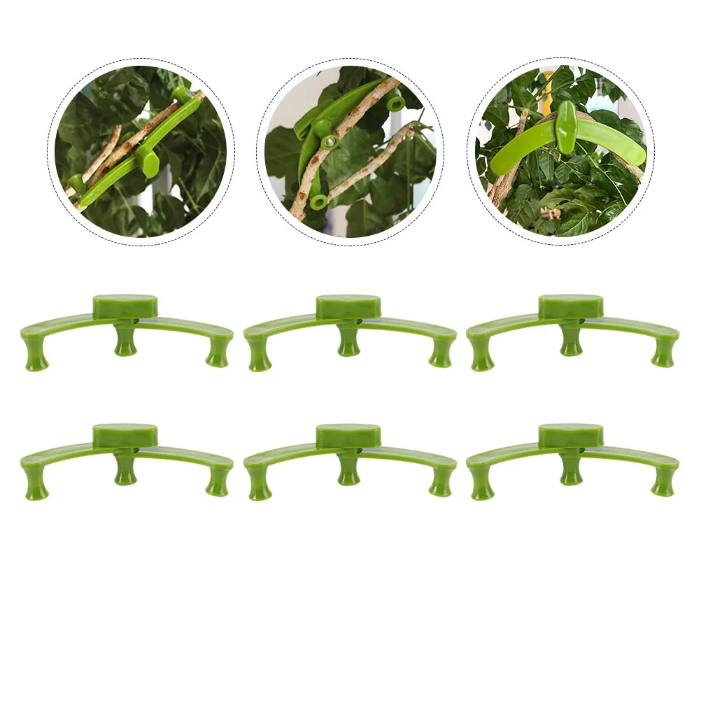 10 Pcs Fixing Clamps Planting Trainer Clips Plastic Support Houseplants Vegetable Vine Greenery Trellis Flower Pot