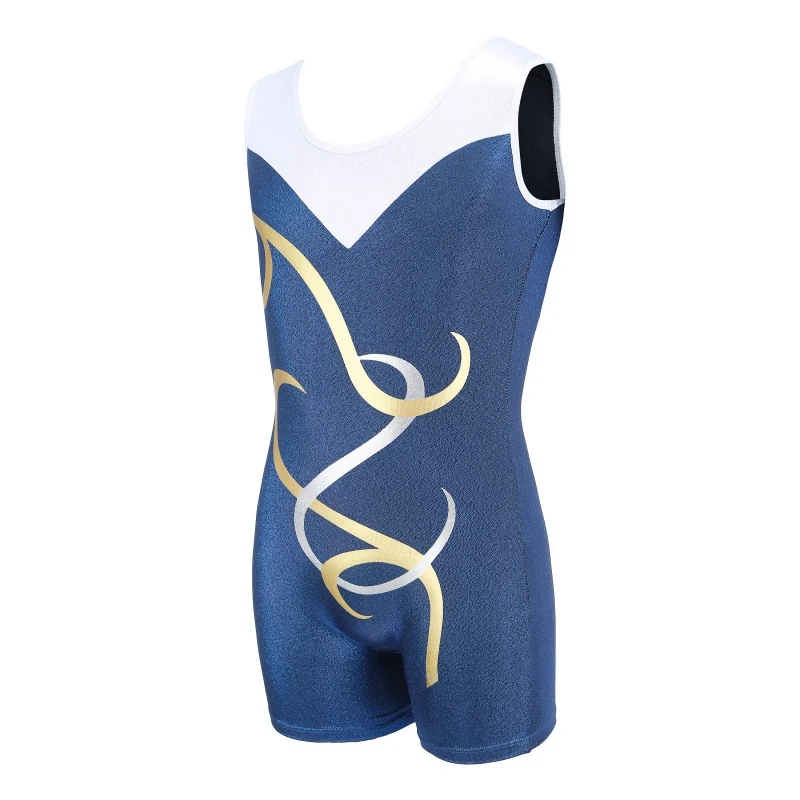 

Kids Girls Ballet Leotards Sleeveless Gymnastic Ballet Tutu Jumpsuit Gilding Professional Ballet Dance Costumes