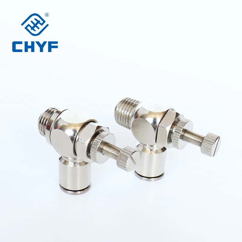 10 шт. серии PZA TKC никелированная латунь пневматический вставной быстрый разъем