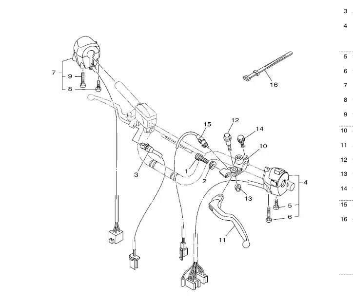 Передний тормозной переключатель мотоцикла подходит для Yamaha Jym250 Ybr250 Ys250
