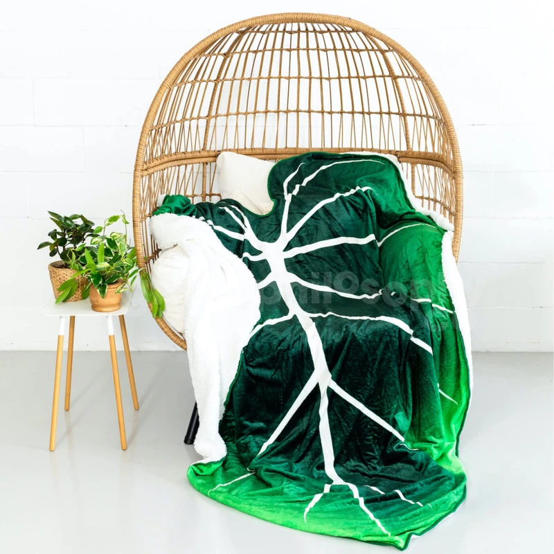 

Large Leaf Blanket Soft Leaves Flannel Leaf Blankets For Beds Sofa Cozy Beach Blanket Funny Birthday Gift