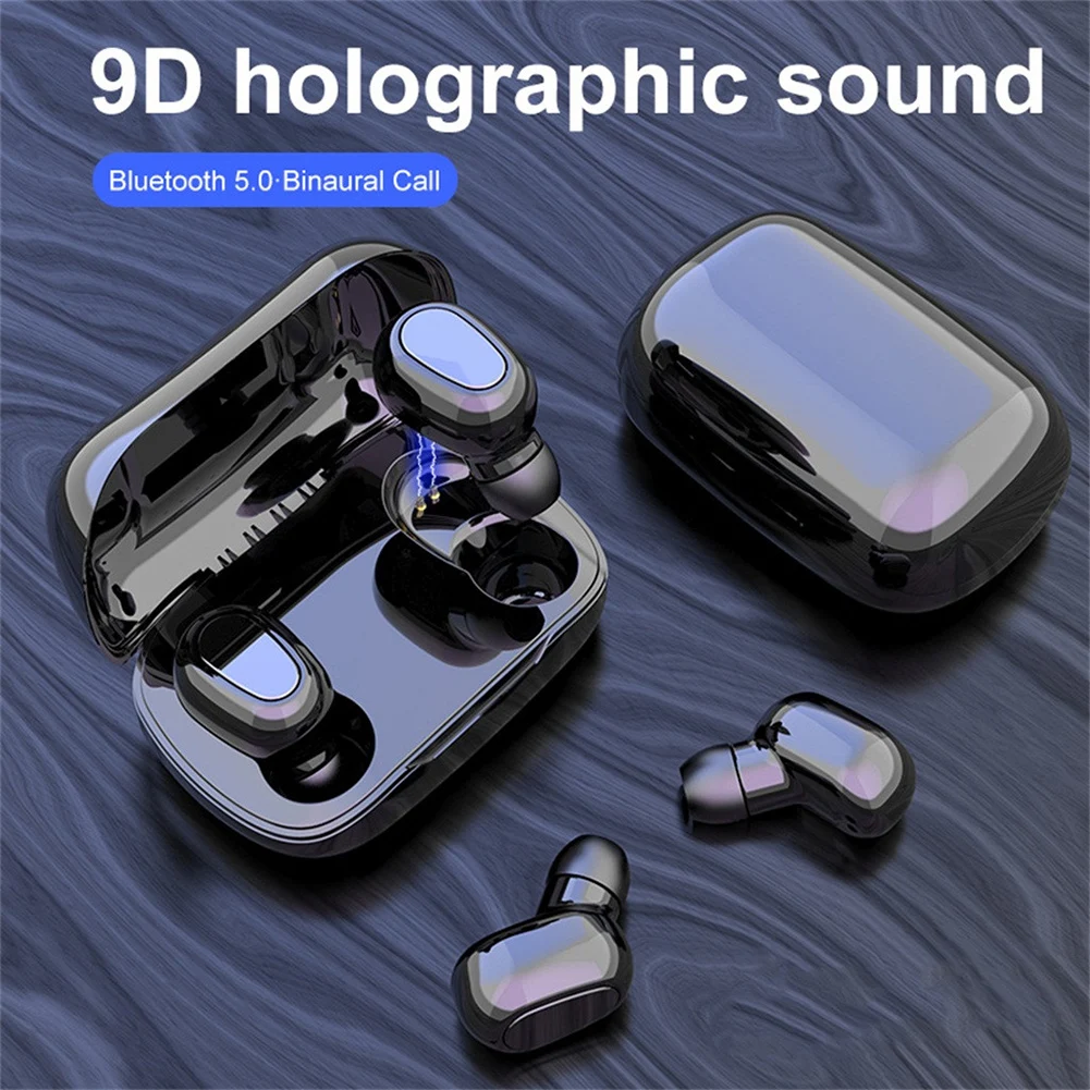 

L21 Tws Bluetooth Headphones Waterproof Wireless Stereo In-ear Sports Headphones Handsfree Binaural Call Headset For Xiaomi