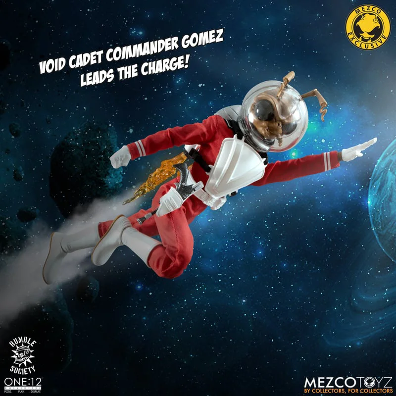 Фото Оригинальные фигурки MEZCO One:12 Collective Void Cadet Gomez и Vortex Strike Suit в наличии, коллекционные модели игрушек №1